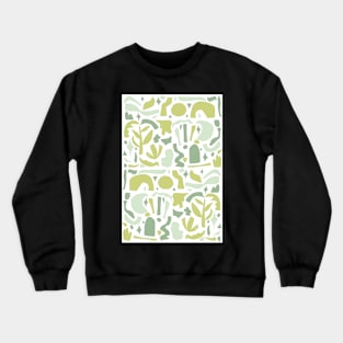 Vintage Aesthetic Minimalist Danish Pastel Abstract Sage Green Phone Case Crewneck Sweatshirt